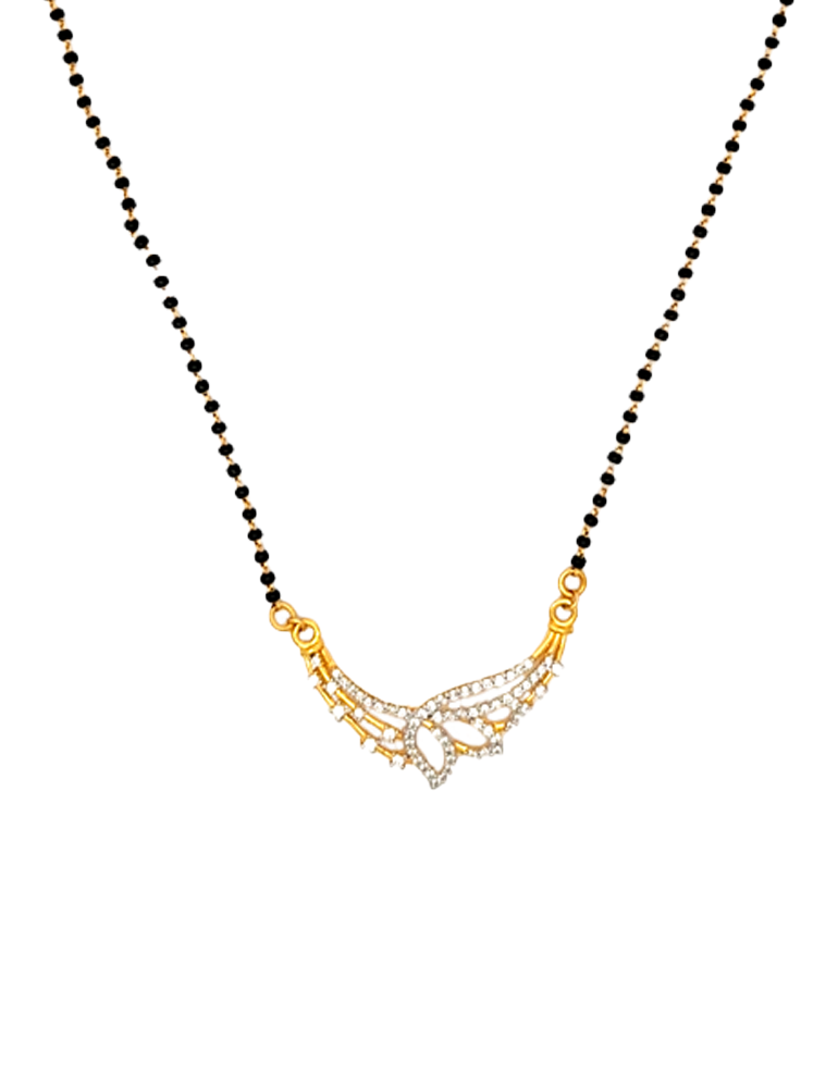 Sonaré Feather Glow Mangalsutra - 22 Karat