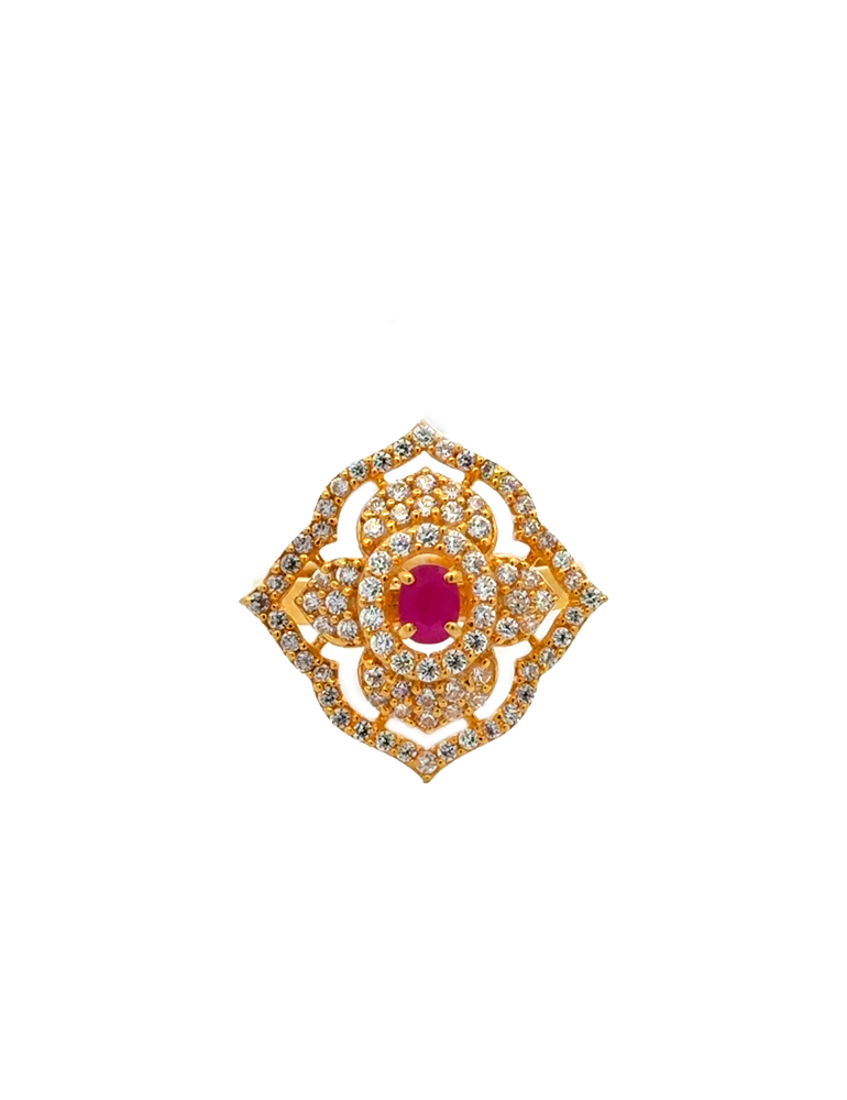 Gold Fancy Ring 22 Karat