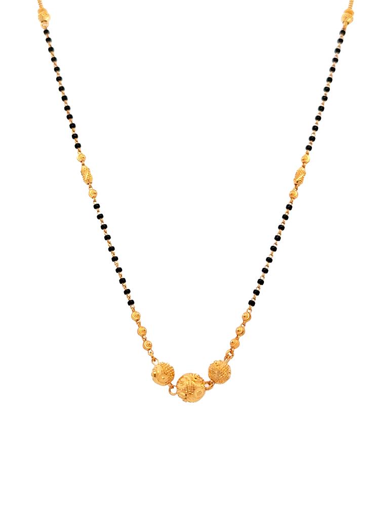 Golden Trinity Mangalsutra - 22 Karat