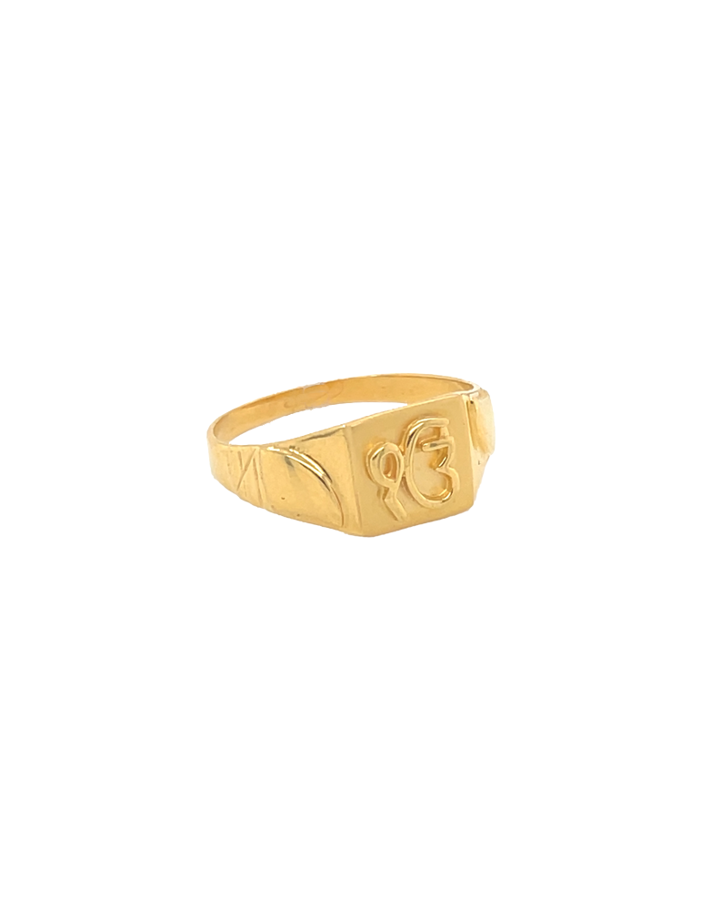 Ek Omkar Gold Men's Ring 22 Karat