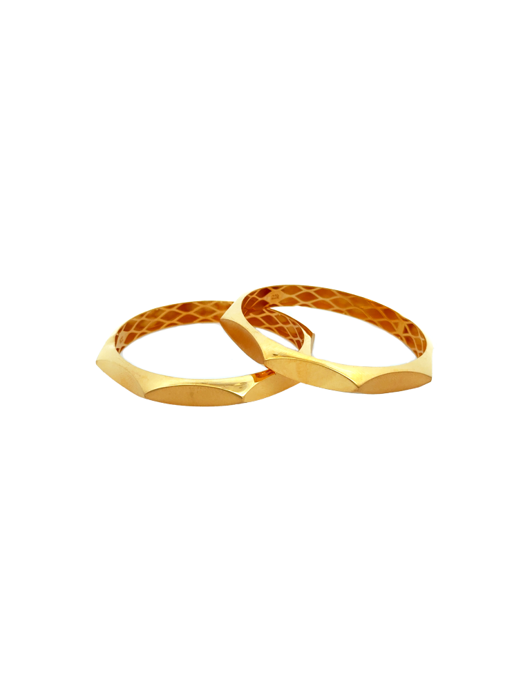 Urban Gold Bangles 22kt - Set of 2