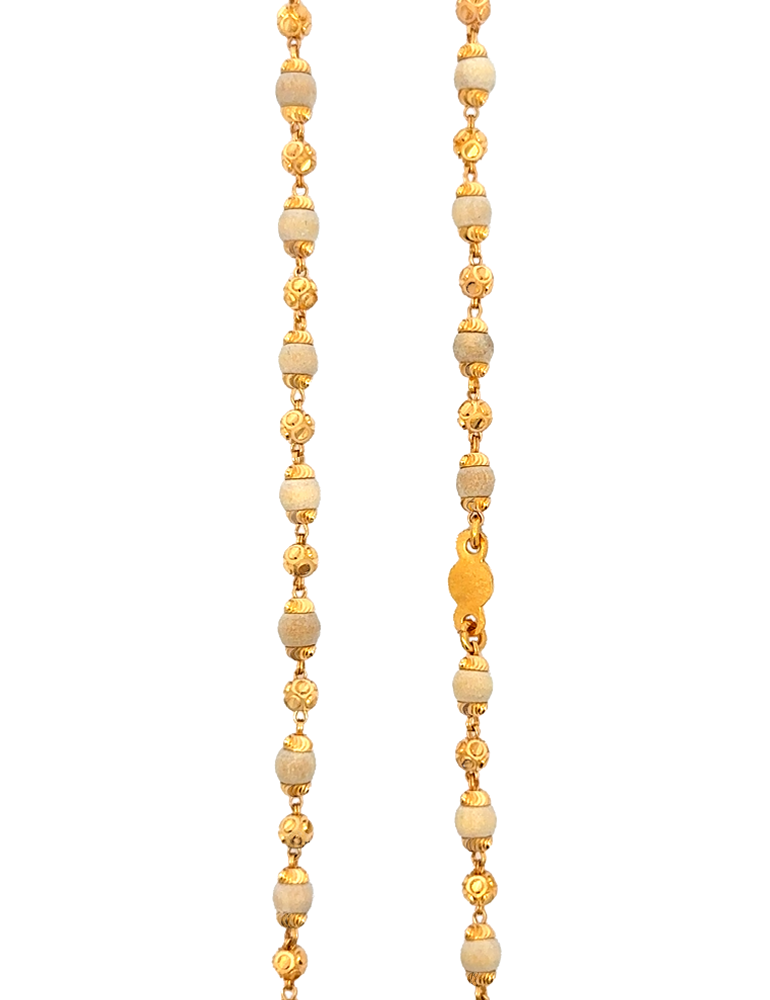 Gold Tulsi Mala - 22 Karat