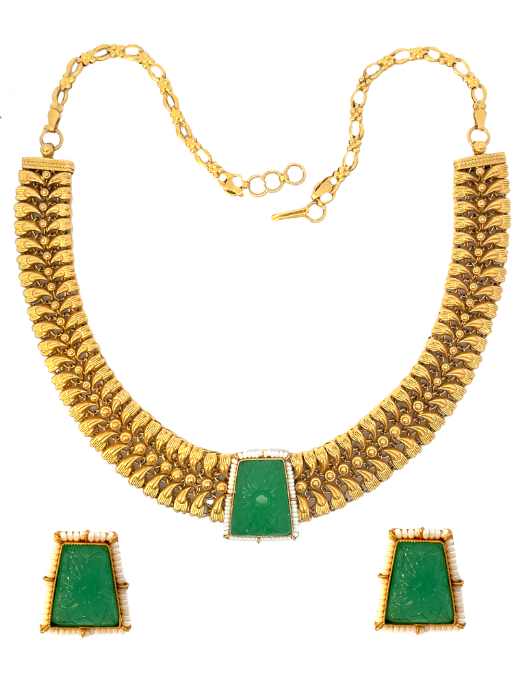 Gold Set with Earrings 22 Karat