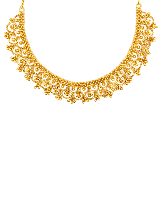 22 Kt Yellow Gold Set With Earrings