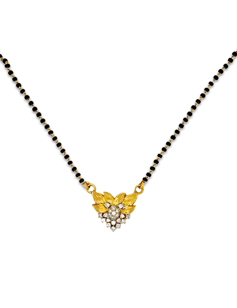 Diamond Mangalsutra In 18 Karat