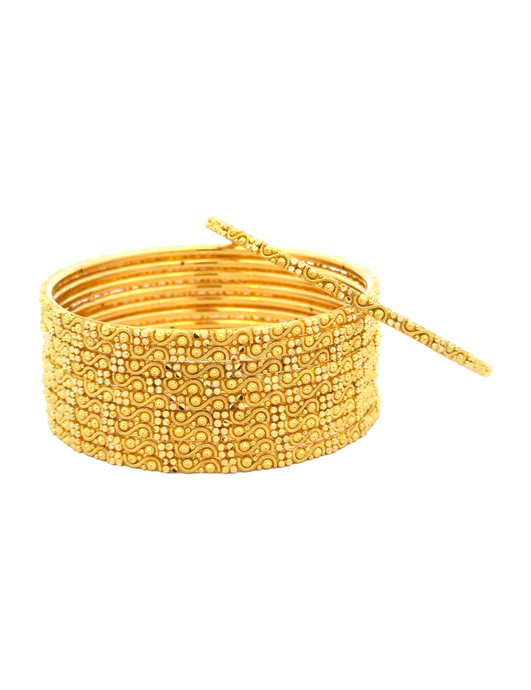 Gold Bangle 22 Karat - Set Of 12