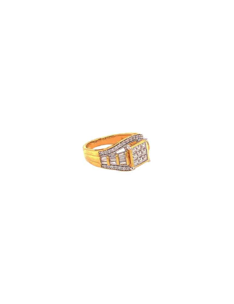 Gold Ring 22 Karat With Cubic Zirconia