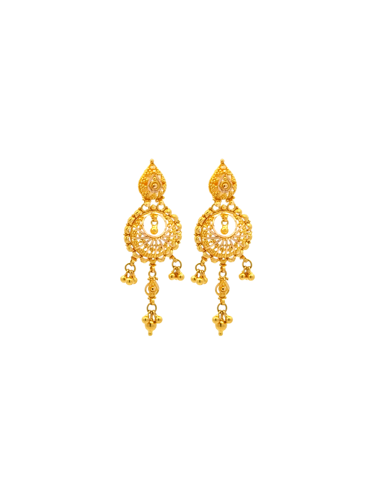 Gold Earrings 22 Karat