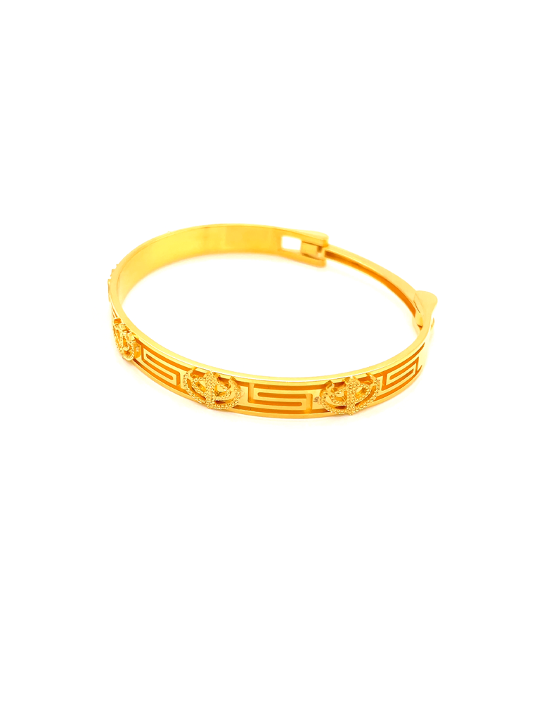 Gold Khanda Openable Kara 22 Karat