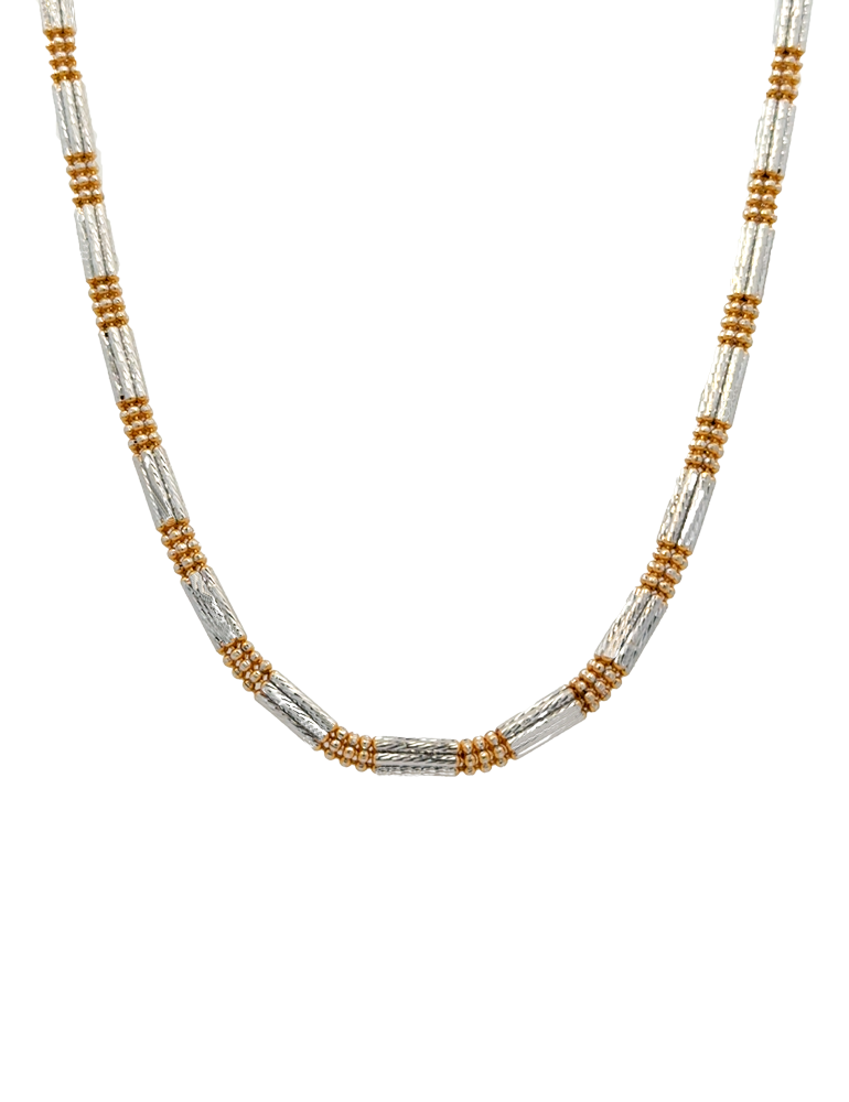 Gold Two-Tone Chain 22 Karat