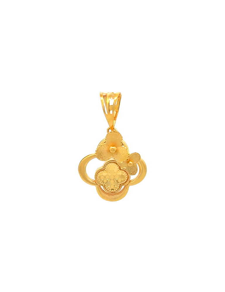 Clove Blossom Gold Pendant - 22 Karat