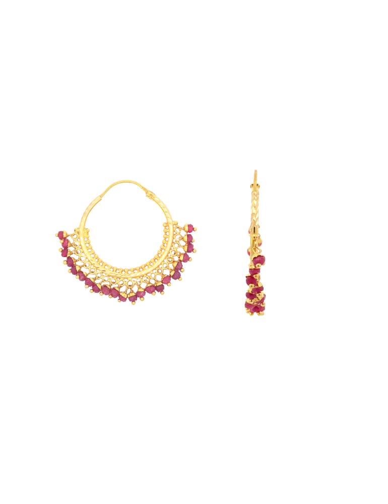 Raktima Bali Earrings - 22 Karat