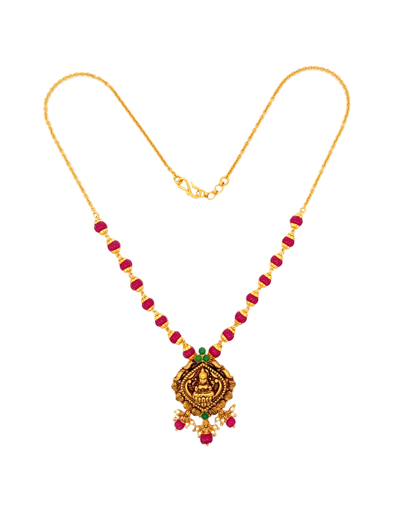 Sri Sampada Necklace - 22 Kt
