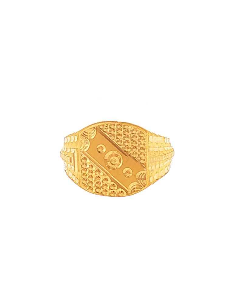 Shilpveer Gold Signet Ring - 22 Karat