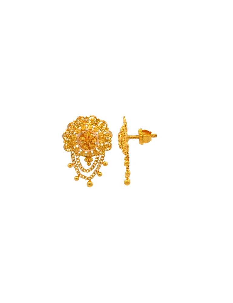 Gold Earring - 22 Karat