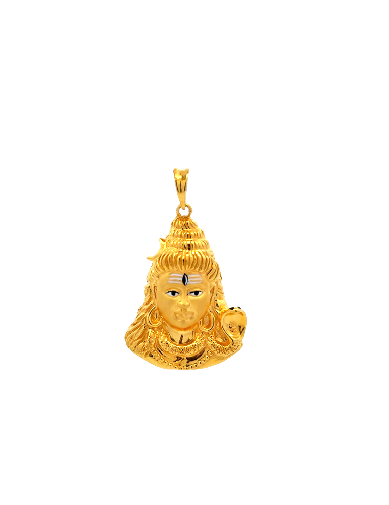Gold Shiva Pendant 22 karat