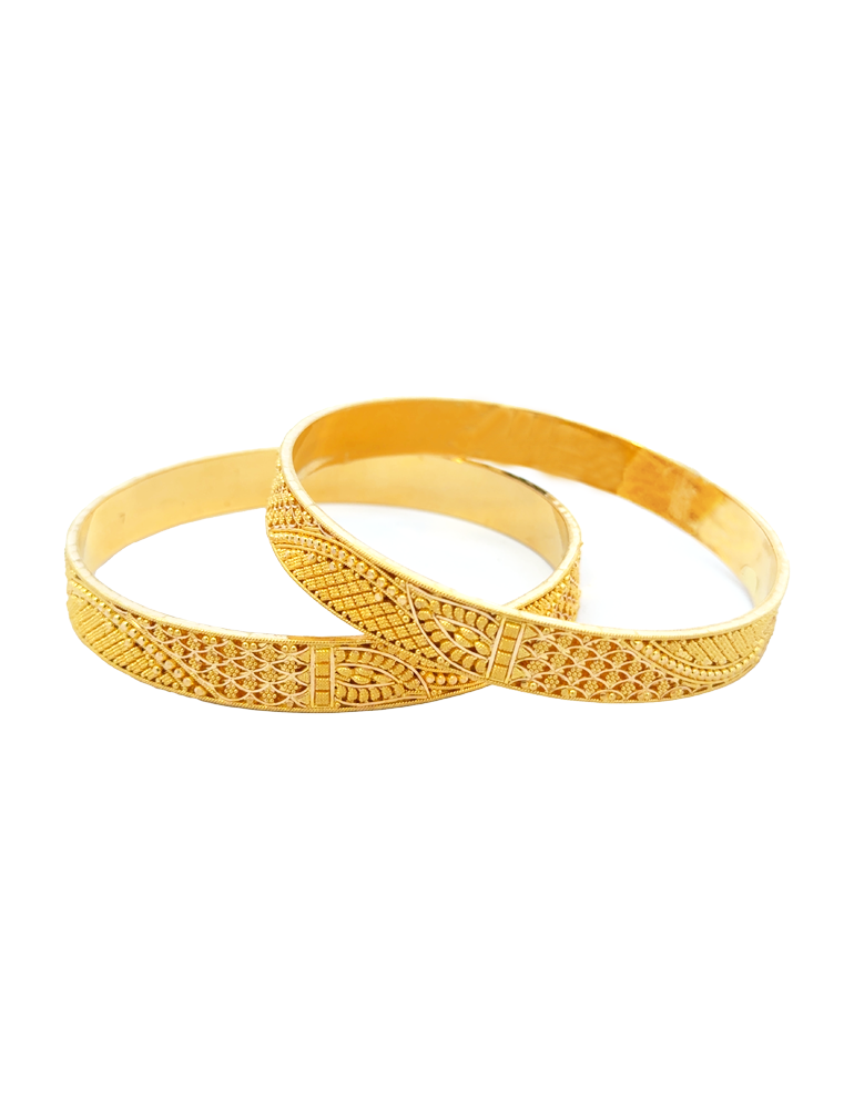 22 Kt Gold Bangles - Set of 4