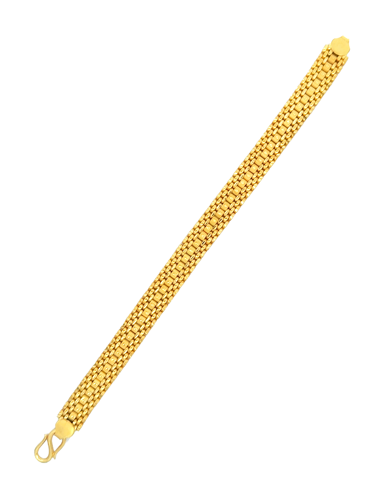 Crownline Mesh Gold Bracelet - 22 Karat