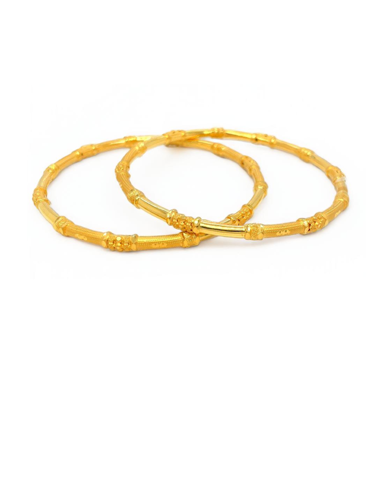 22 Kt Gold Bangles - Set of 2