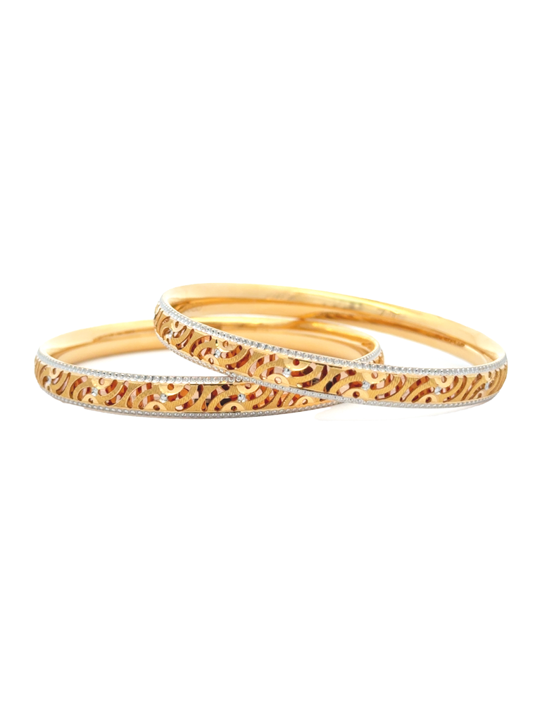 22 Kt Gold Bangles - Set of 4