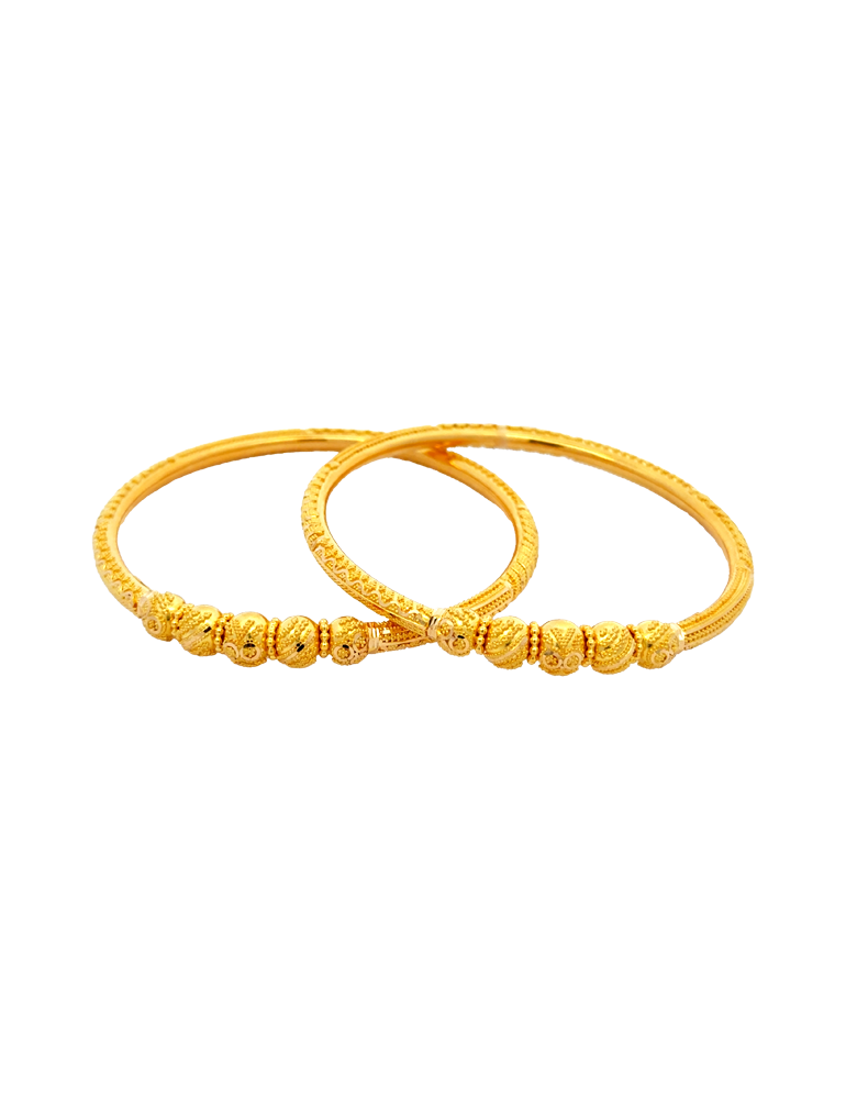 Gold Bangles 22Kt - Set of 2