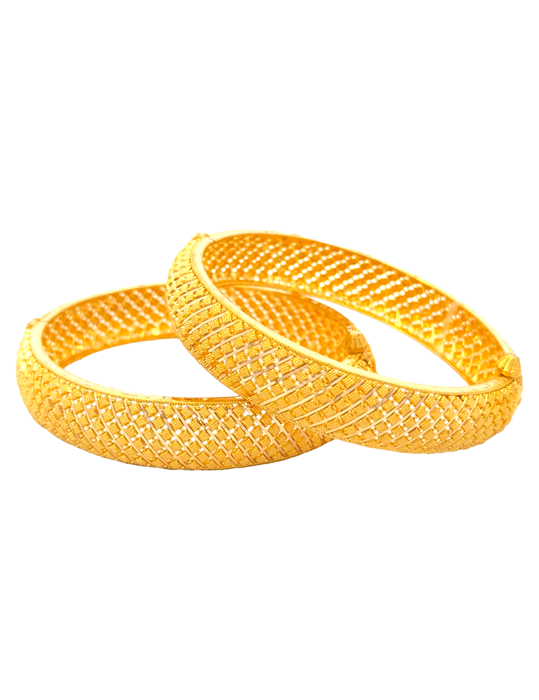 Gold Bangles 22kt - Set of 2