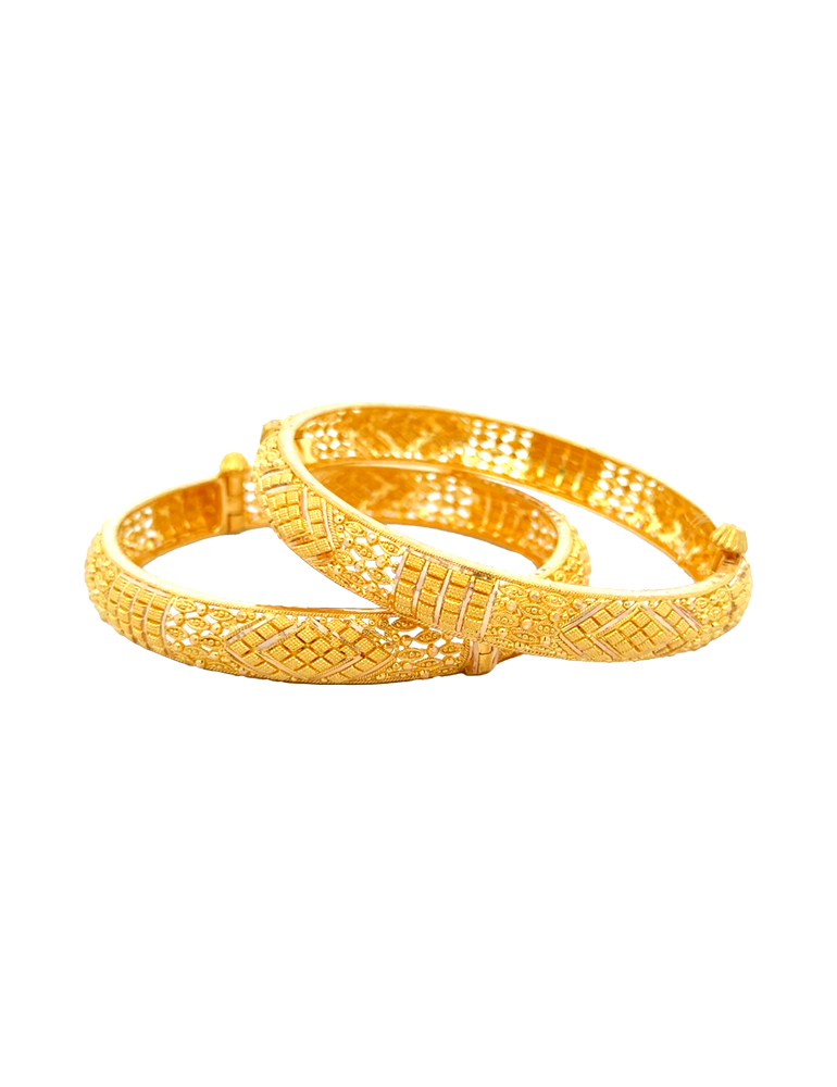 Gold Bangles 22Kt - Set Of 2