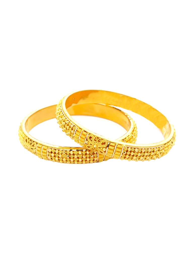 Gold Bangles 22kt - Set of 2