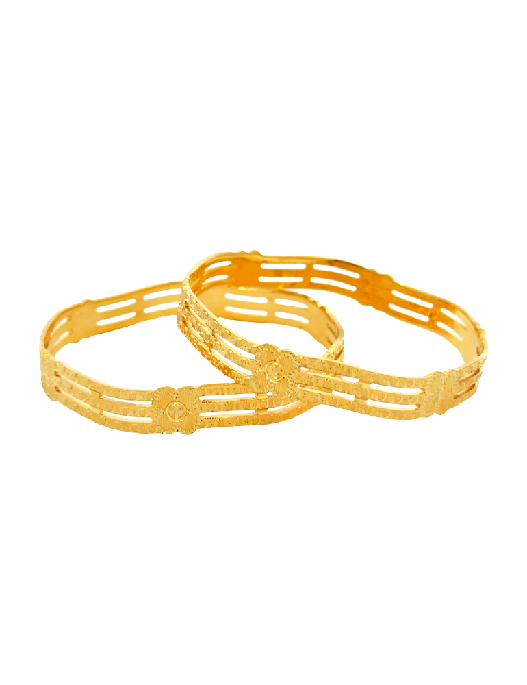 Gold Bangle 22 Karat set of 2
