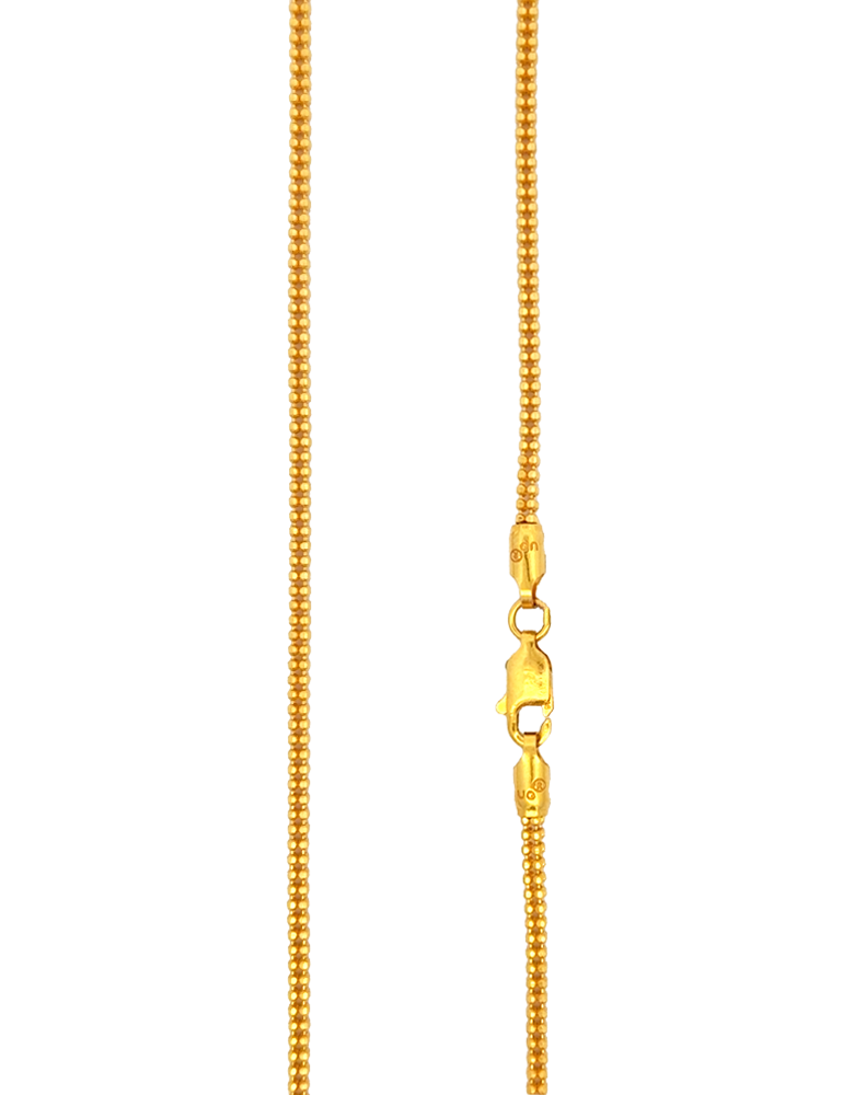 Tarini Micro Sphere Gold Chain - 22 Karat