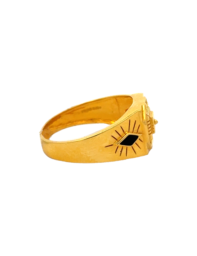 Gols Men's Ring - 22 Kt