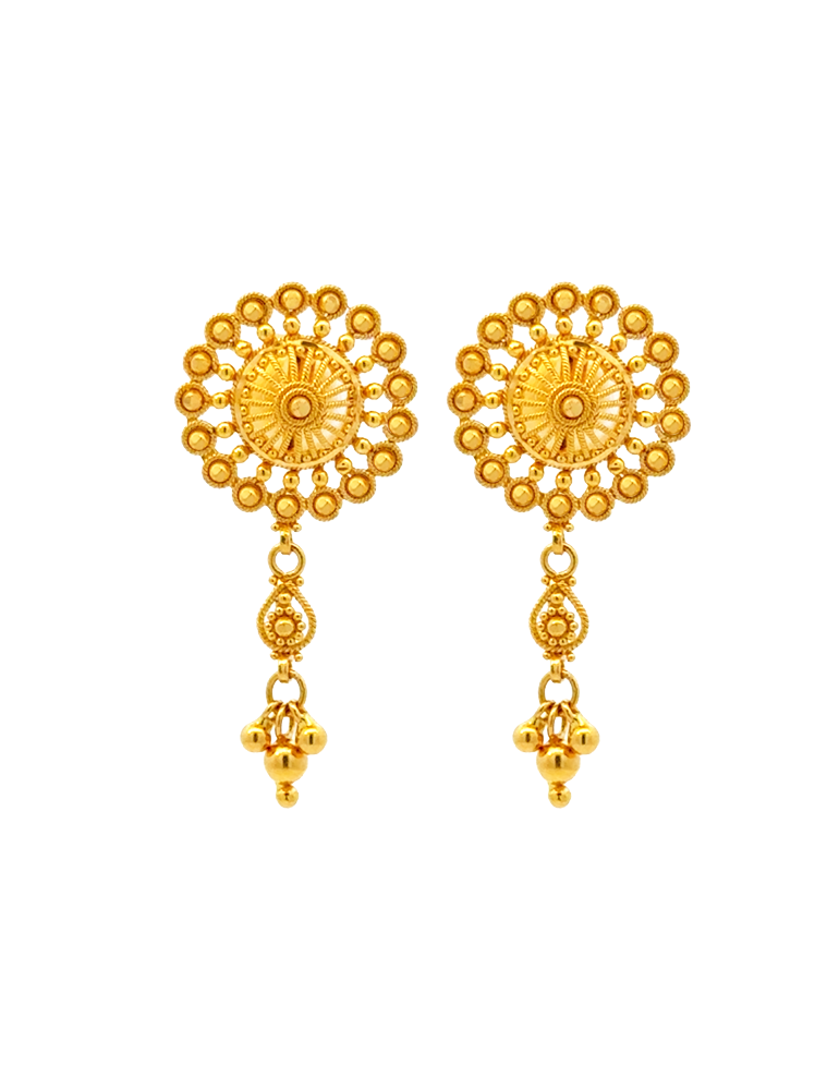 Gold Earrings 22 Karat