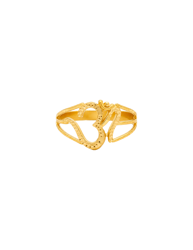 Omkara Gold Ring - 22 Karat