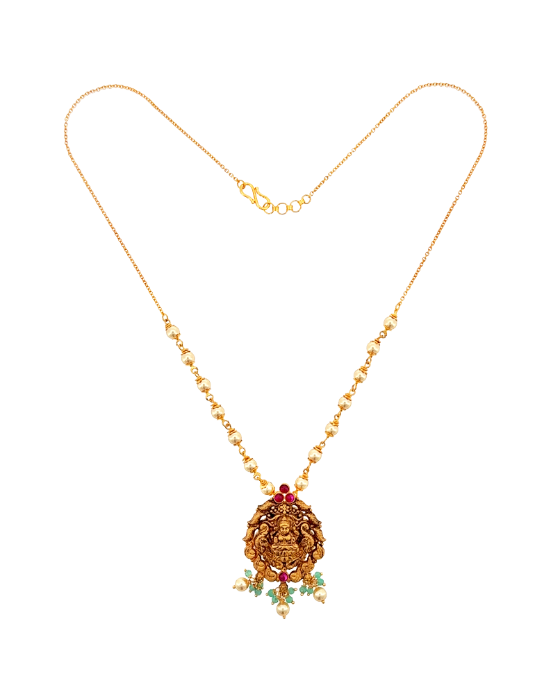 Padmavati Pearl Gold Chains - 22 Kt