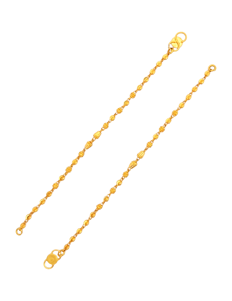 A Pair of Gold Kid's Bracelet