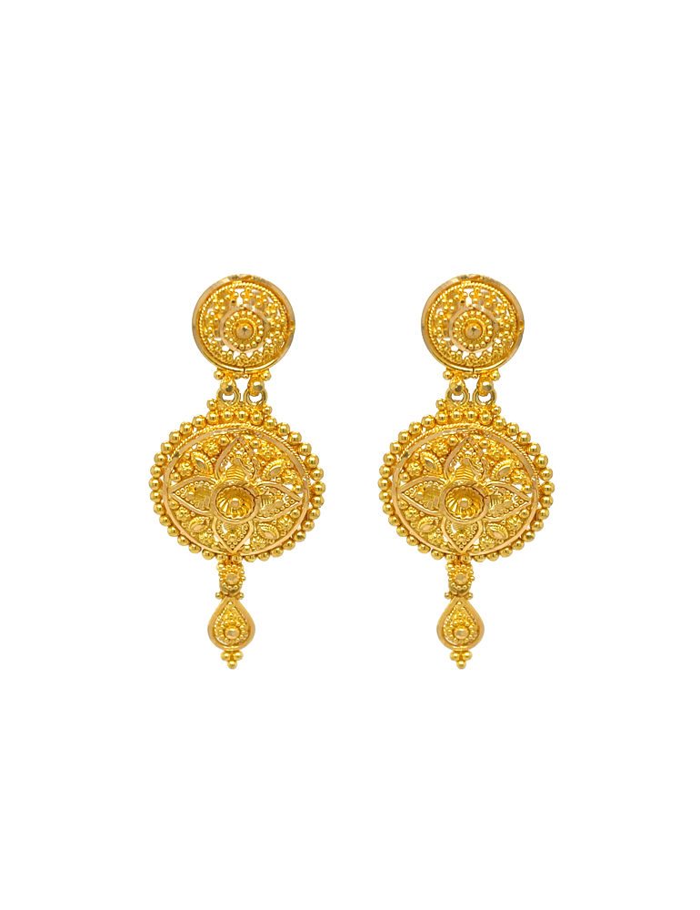 Gold Earrings 22 Karat