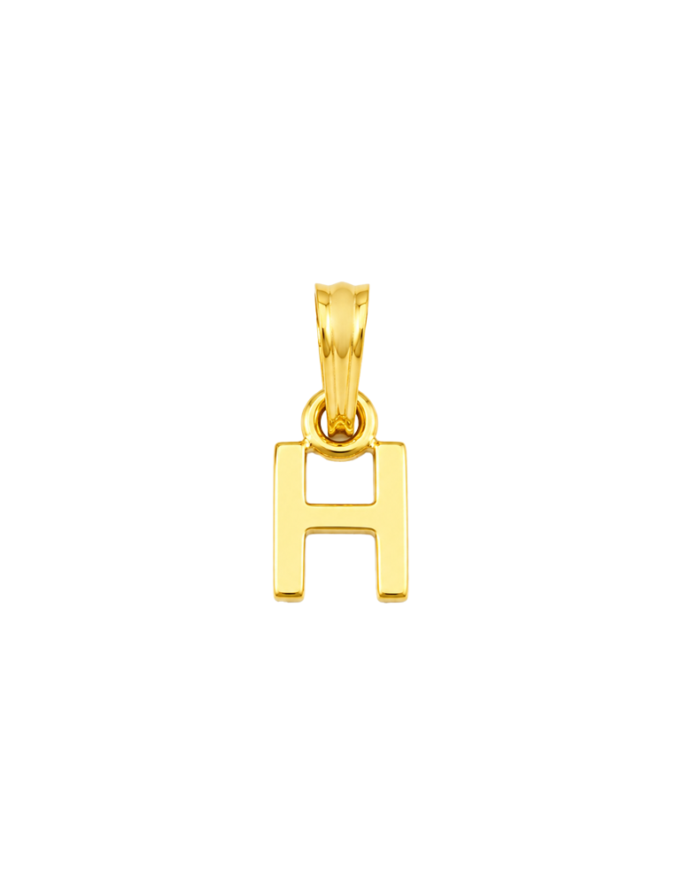 Initial 'H' Gold Pendant - 22 Karat