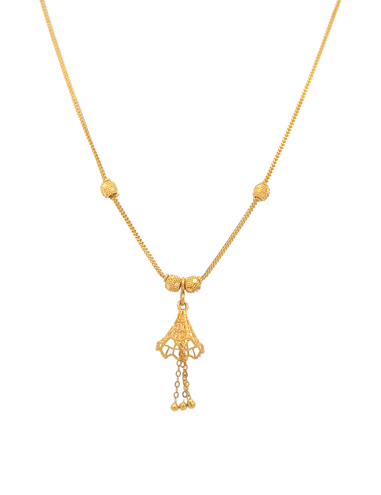 Gold Chain with Pendant - 22 Karat