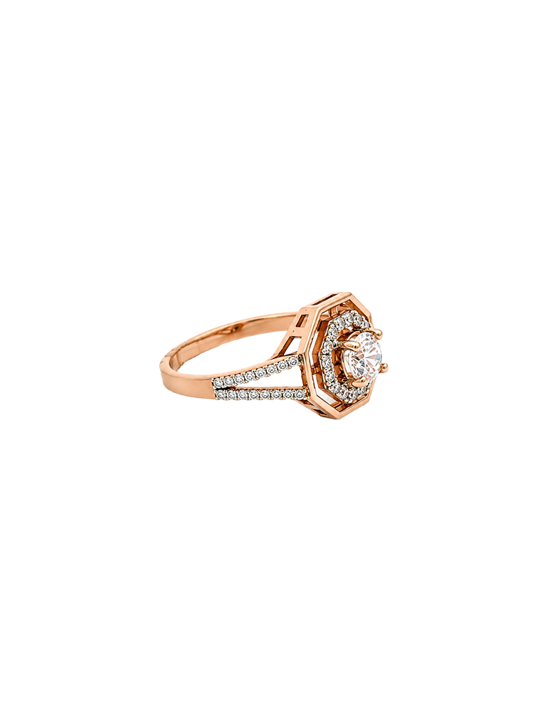 Novaine Halo Spark Ring - 18 Karat
