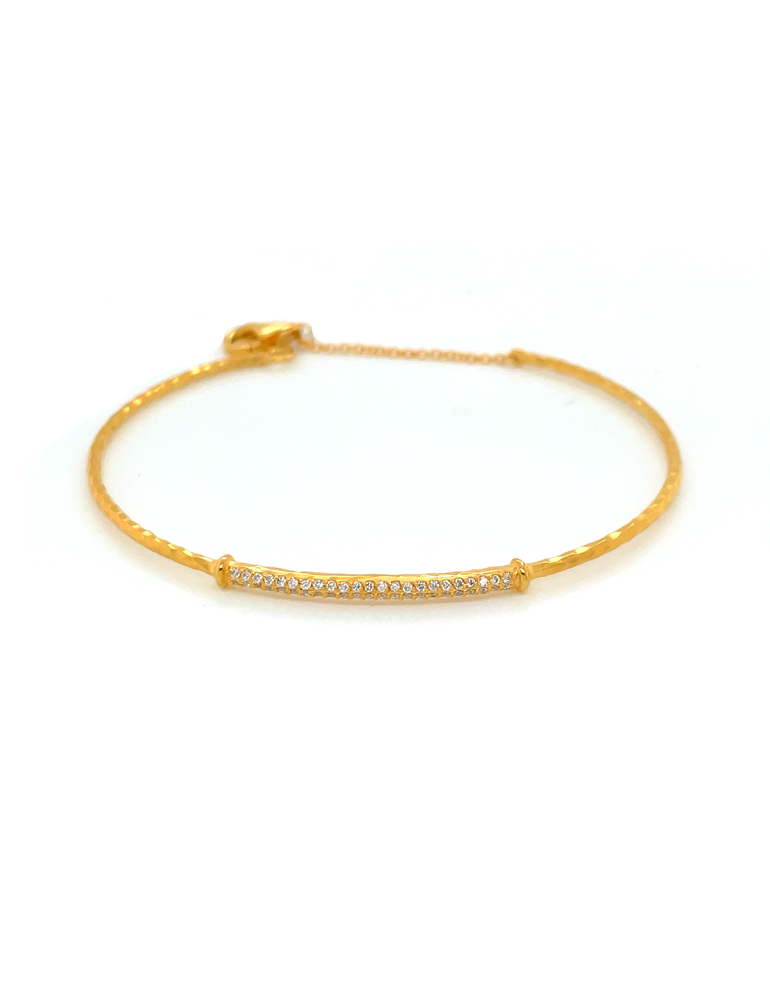 Diamond Bangle Bracelet 14 Karat