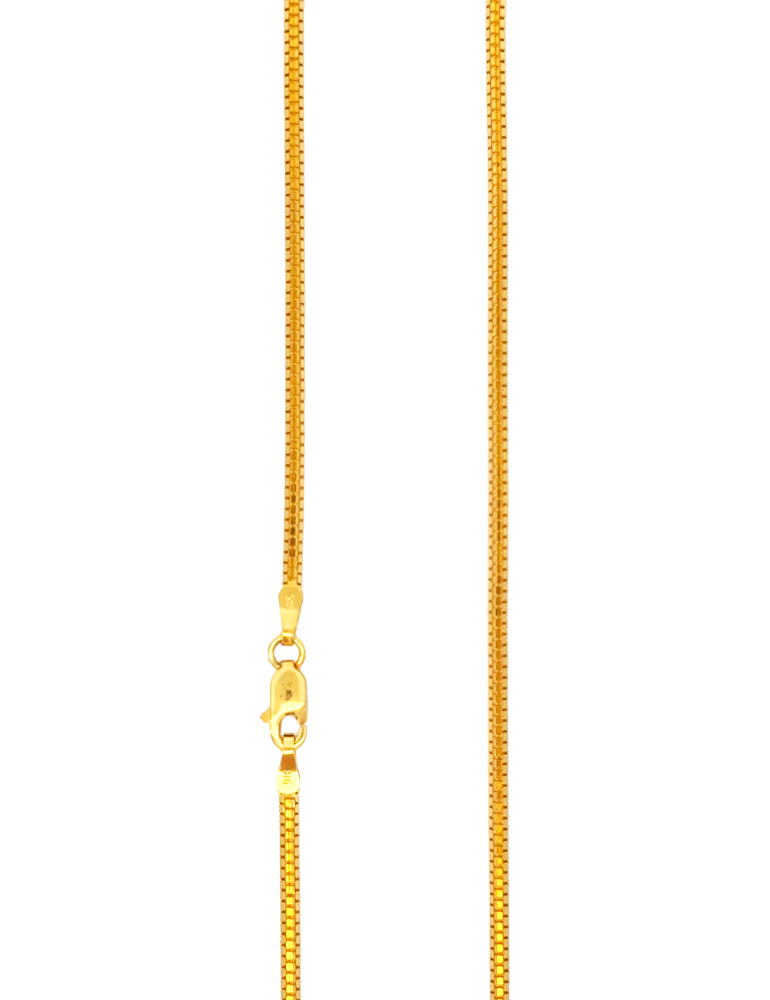 Gold Smooth Chain - 22 karat