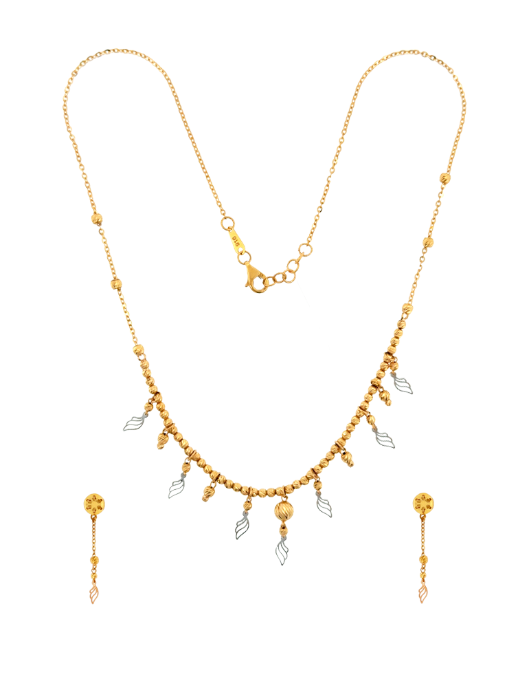 Vanya Vine Necklace Set - 22 Karat