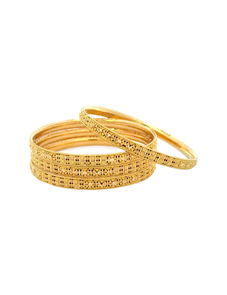 Gold Bangle 22 Karat - Set Of 4