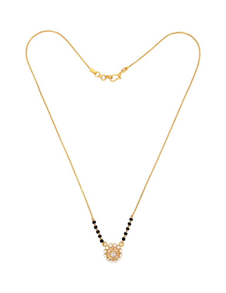 Starlight Bloom Mangalsutra - 22 Karat