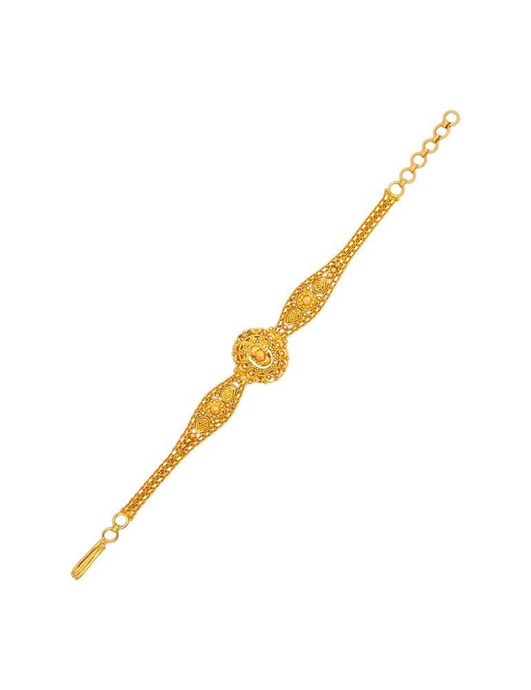 Gold Traditional Kid's Bracelet - 22 Karat