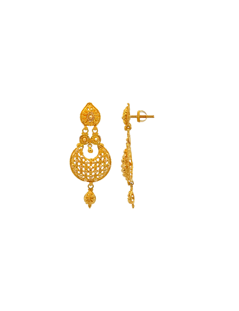 Gold Earring - 22 Karat