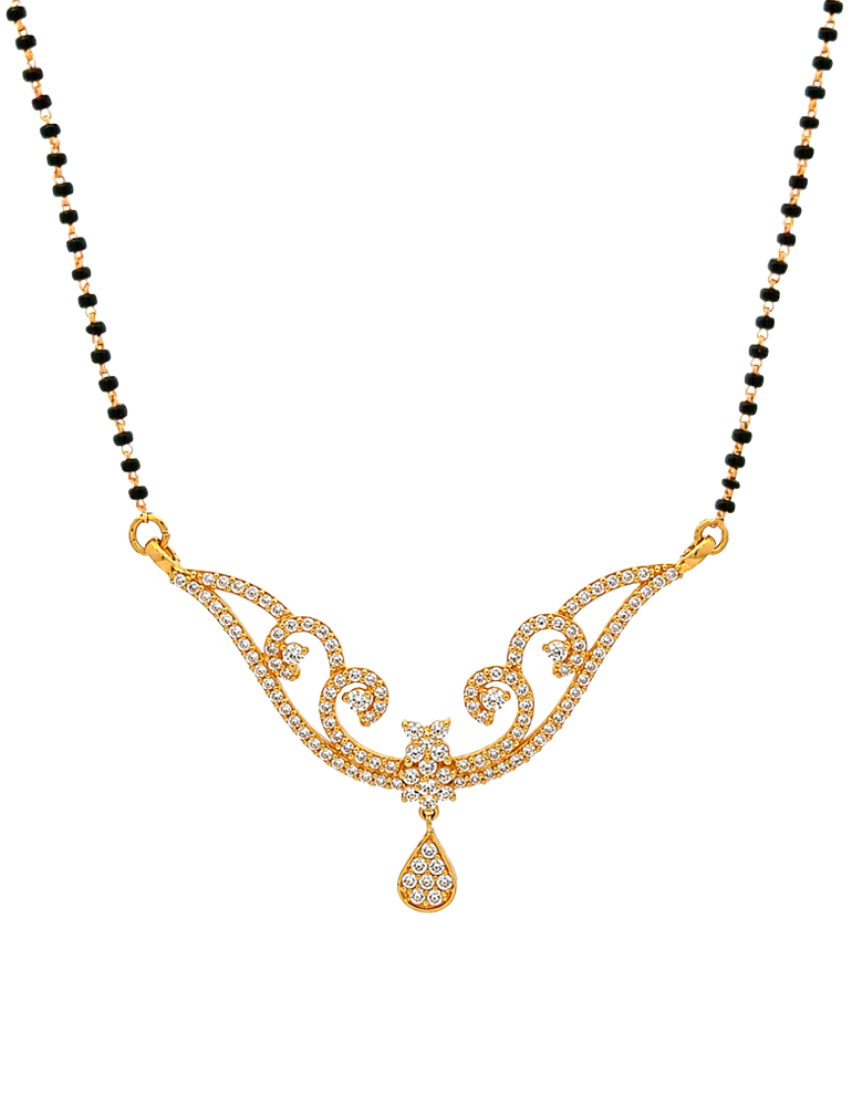 Vallari Gold Mangalsutra Set - 22 Karat