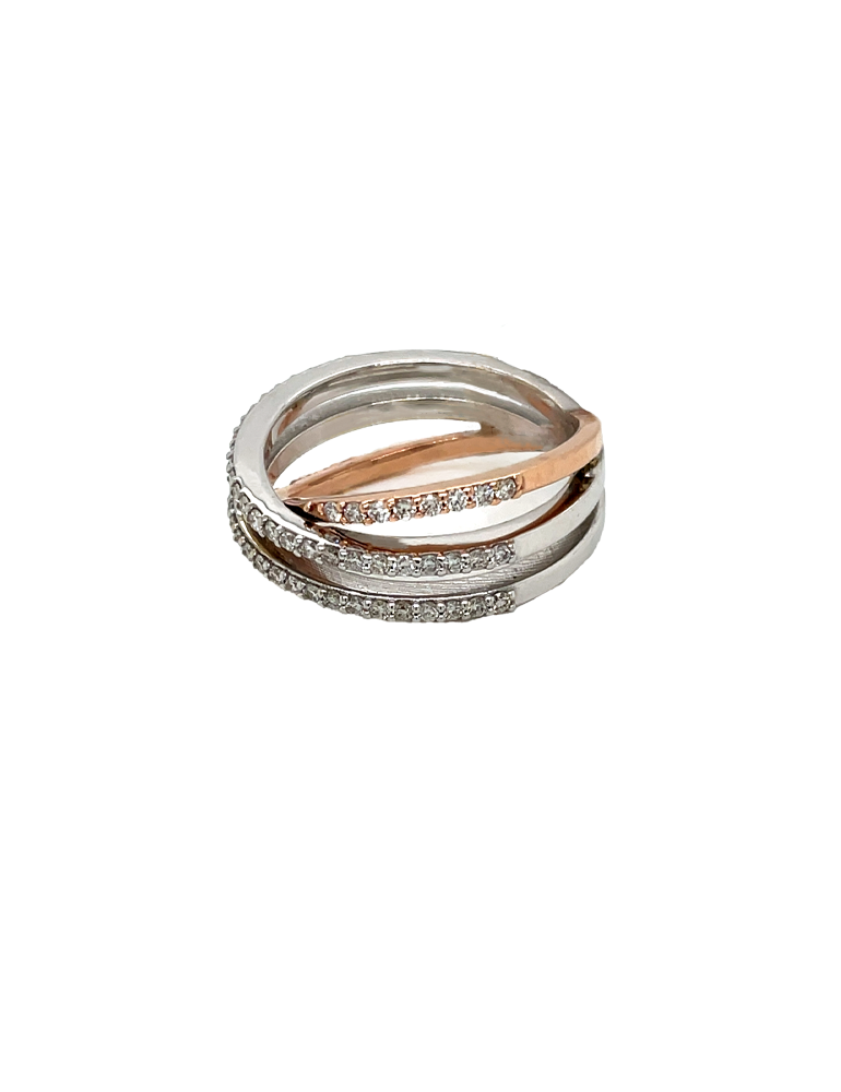 Diamond Two-Tone Ring