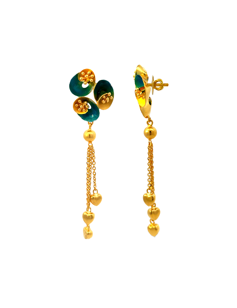 Gold Earrings 22 Karat