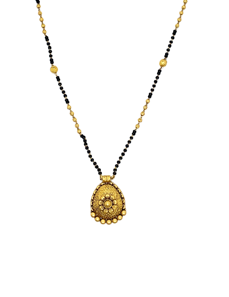 Antique Gold Mangalsutra 22 Karat